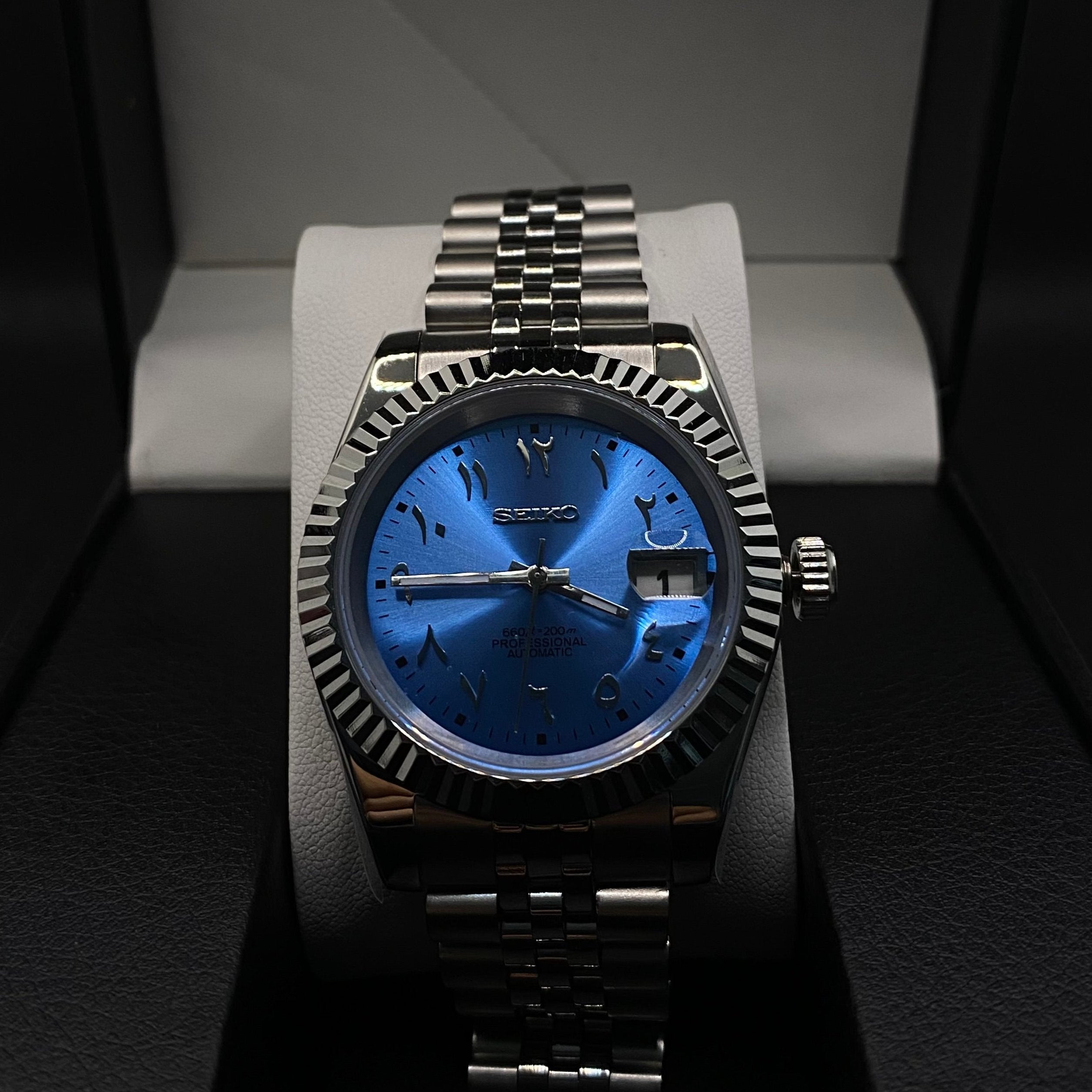 Justeiko |  Professional (Arabic Blue Dial)