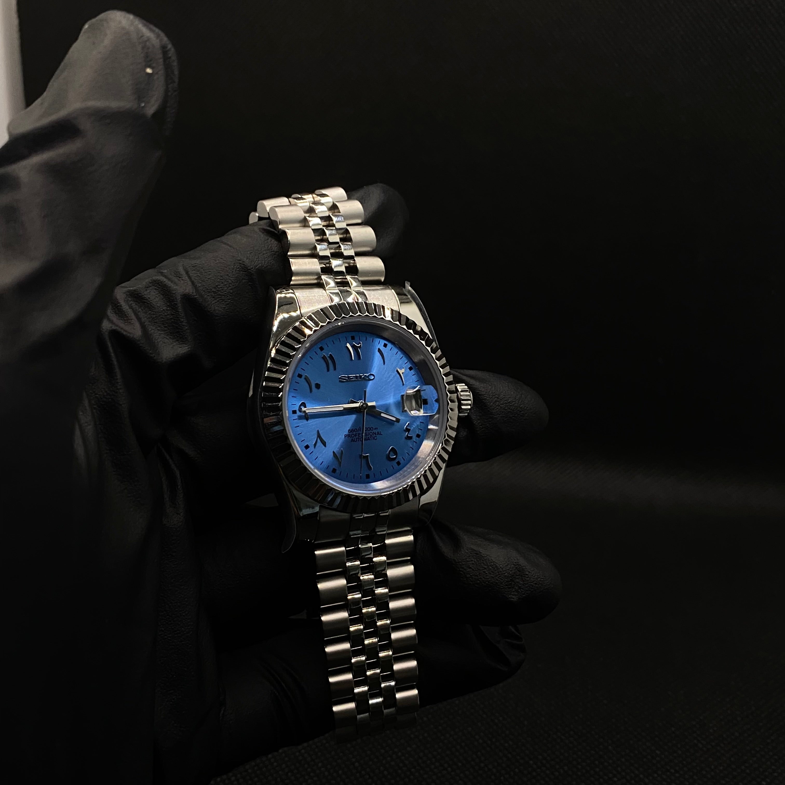 Seiko Mod Professional (arabisches blaues Zifferblatt)