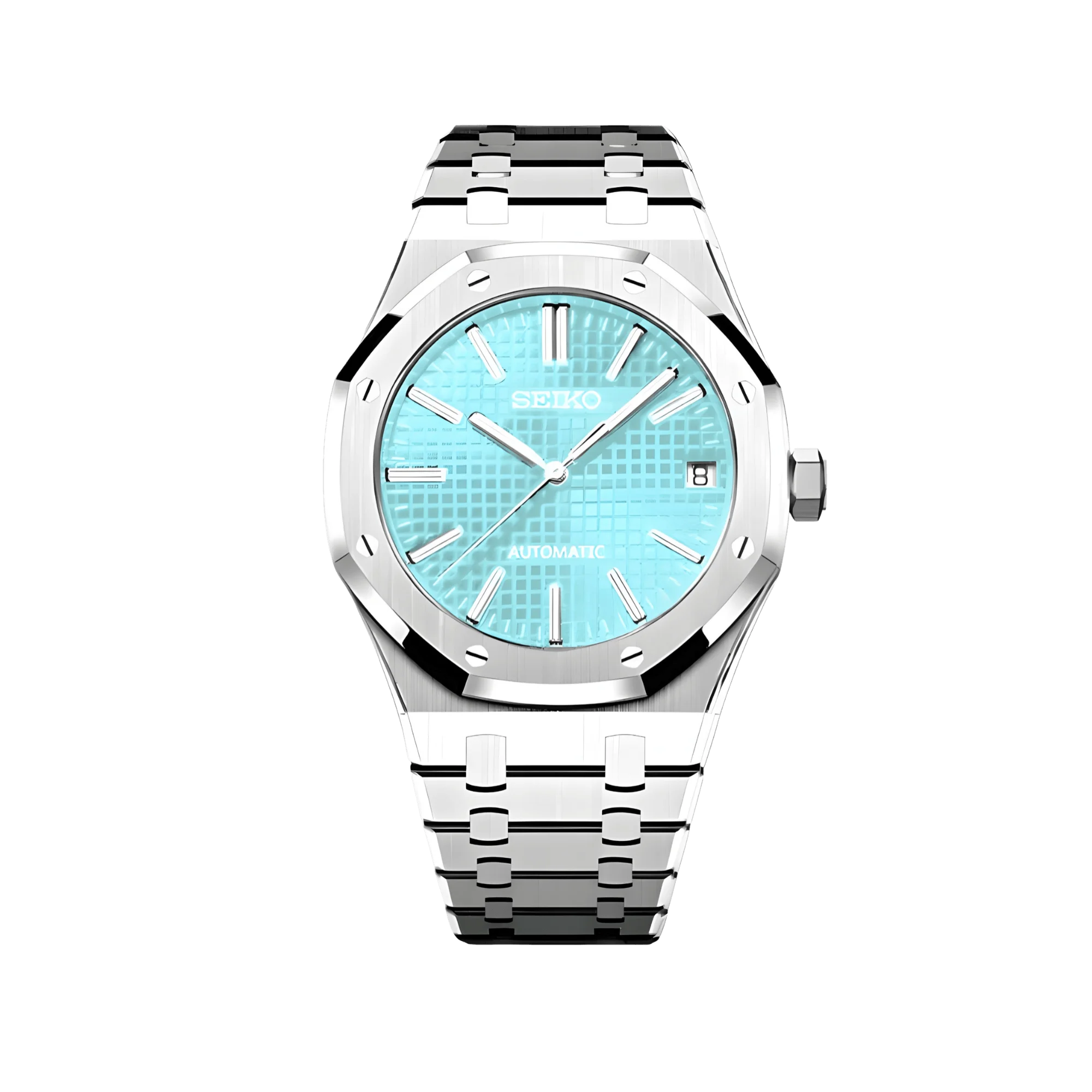 Seiko Mod Royal Oak Light Blue